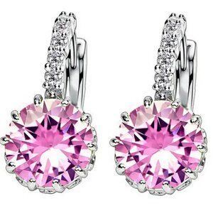 Lymphatic Germanium Magnetology Drainage Silver Electro-Plated Hoop Earrings